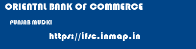 ORIENTAL BANK OF COMMERCE  PUNJAB MUDKI    ifsc code